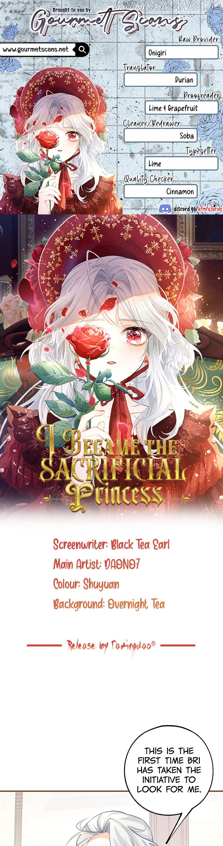 I Became the Sacrificial Princess Chapter 60 - page 1