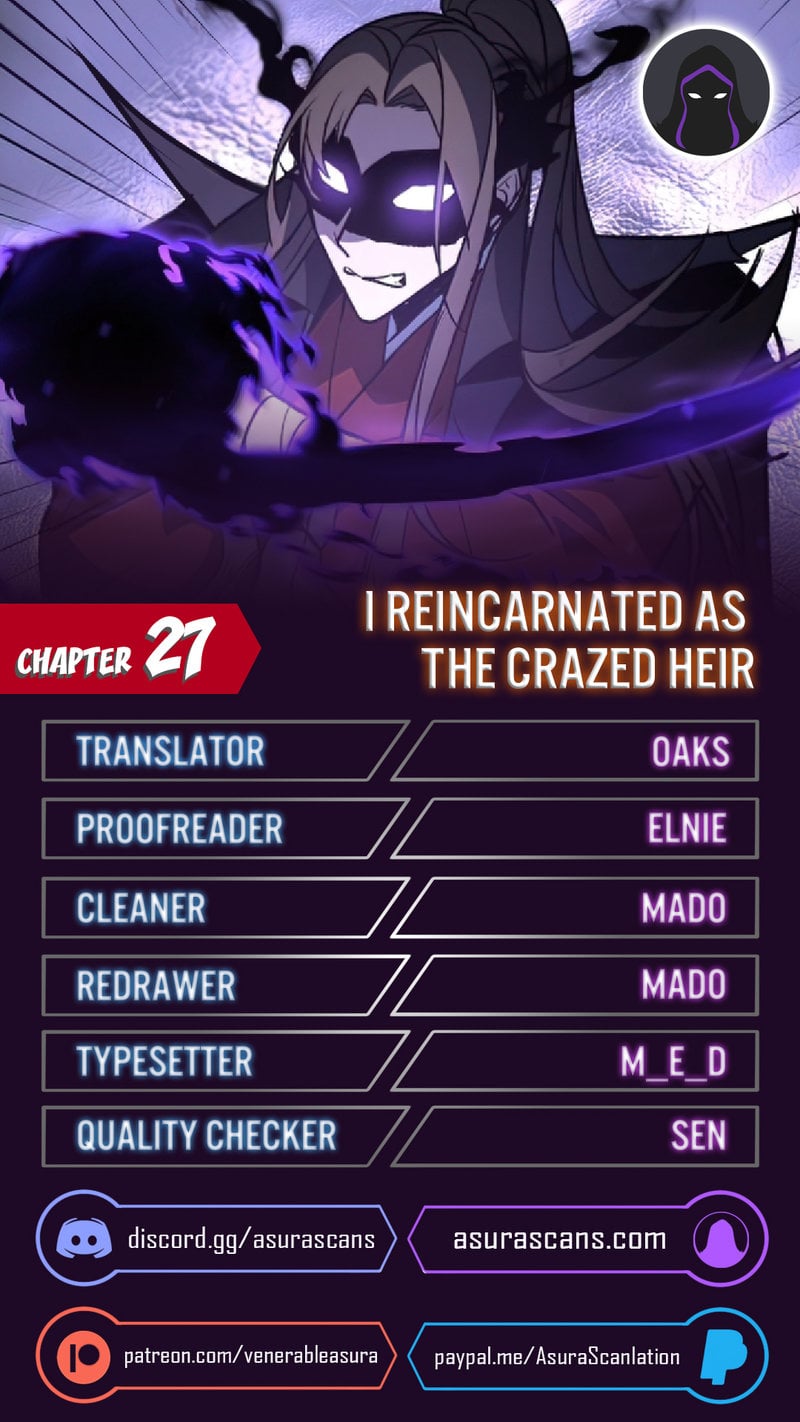 I Reincarnated As The Crazed Heir Chapter 27 - page 1
