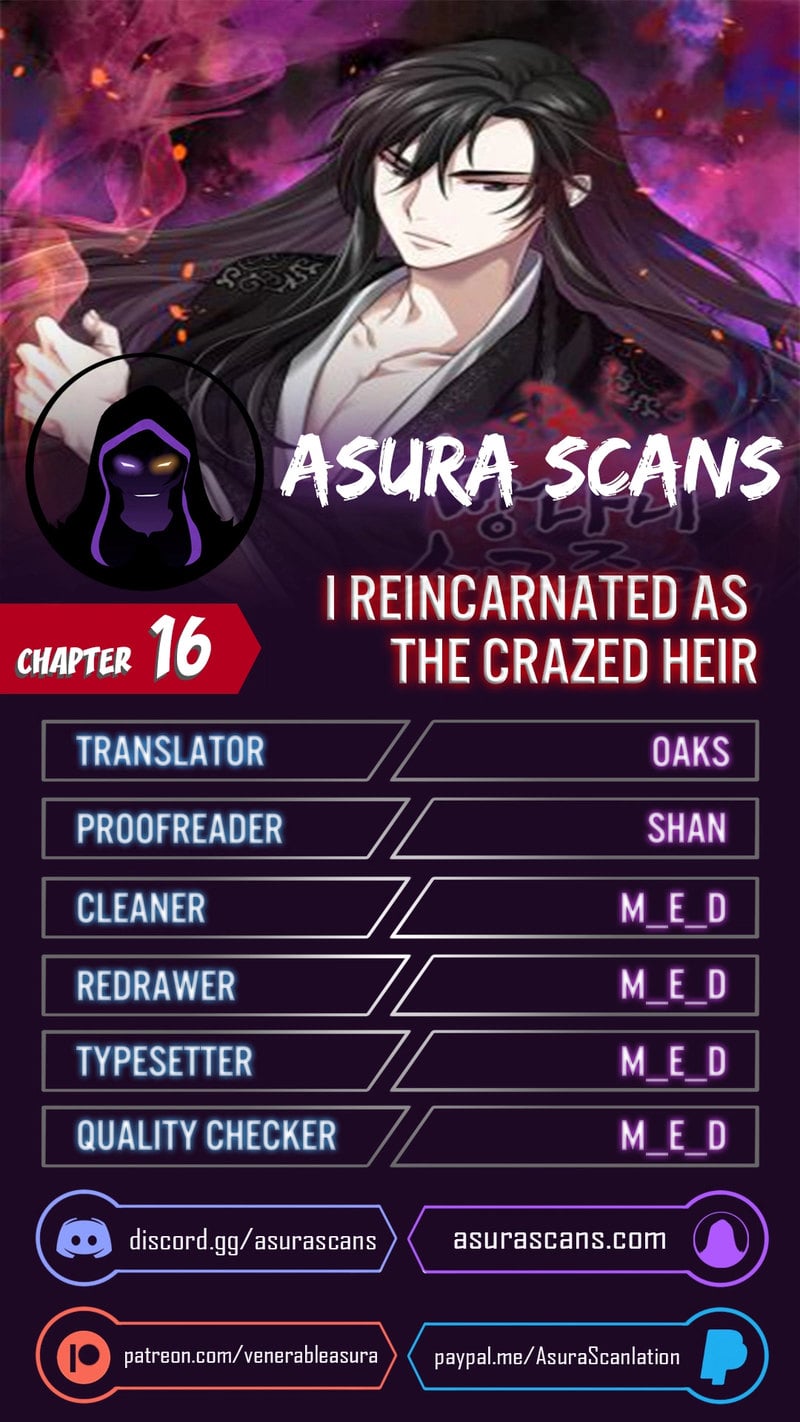 I Reincarnated As The Crazed Heir Chapter 16 - page 1