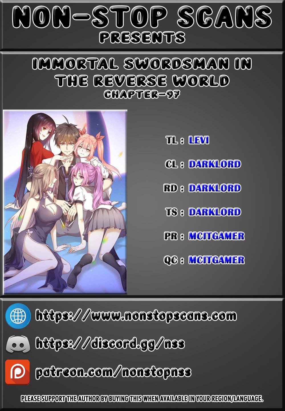 Immortal Swordsman in The Reverse World Chapter 97 - page 1