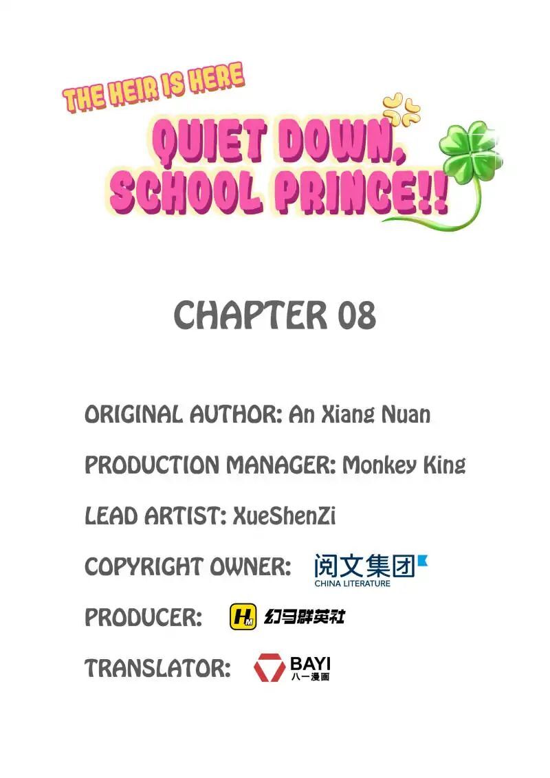 The Heir is Here: Quiet Down, School Prince! Chapter 8 - page 1
