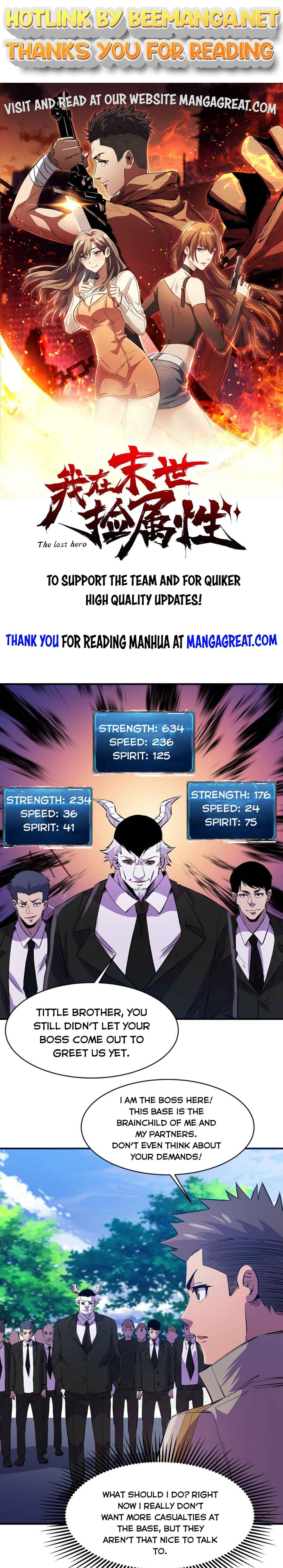 I am picking up attributes and items in last days Chapter 82 - page 1