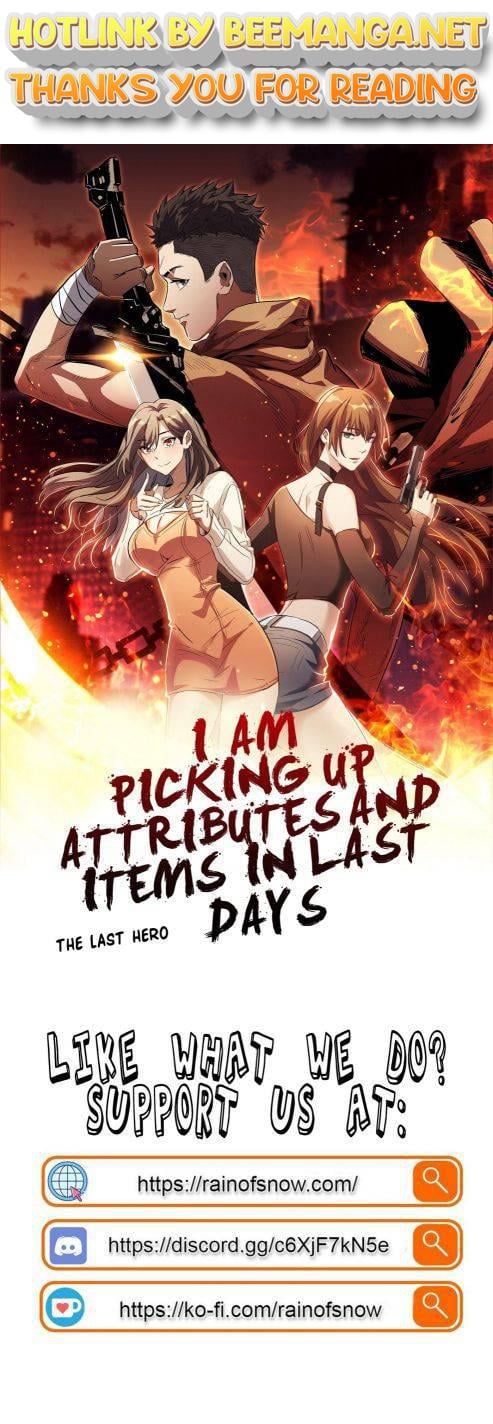I am picking up attributes and items in last days Chapter 21 - page 1