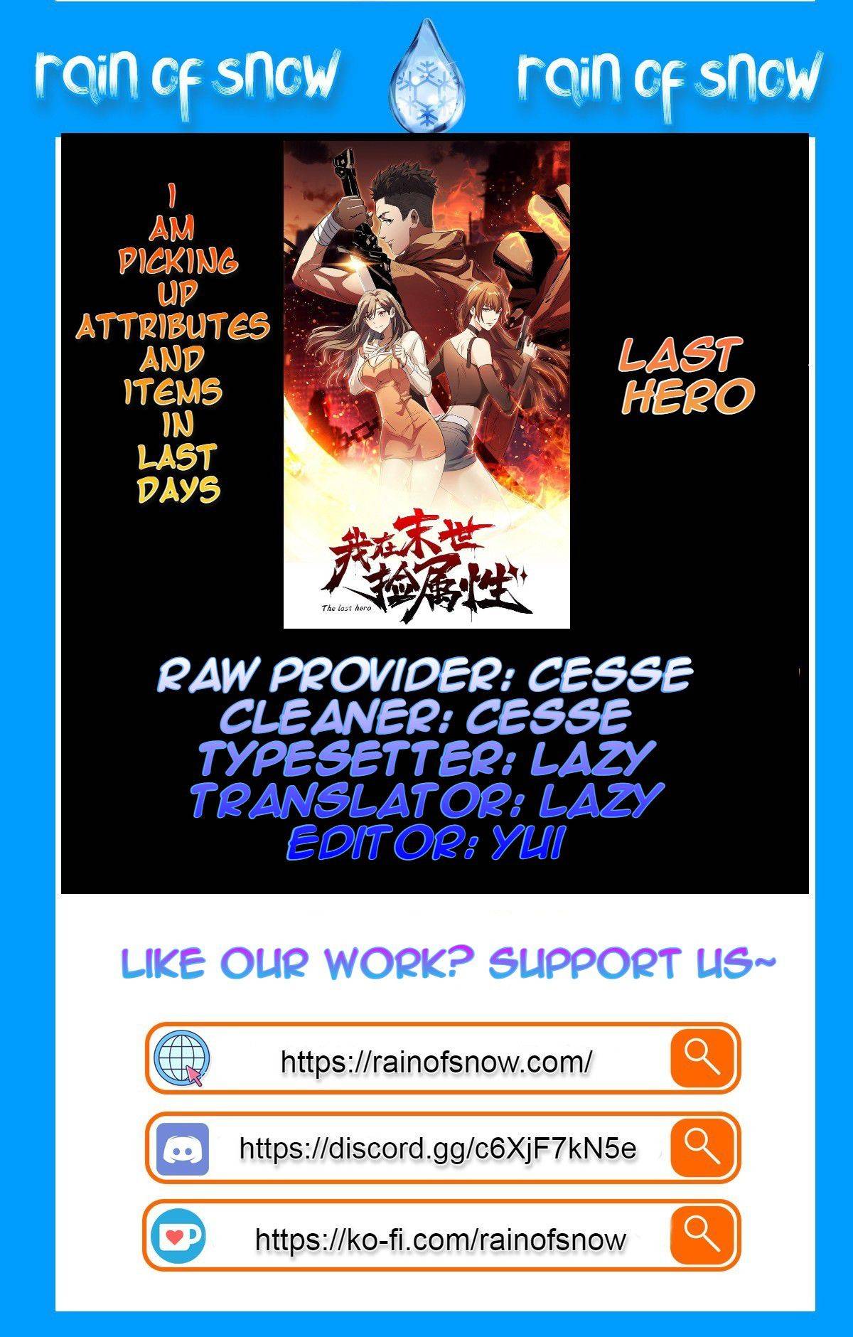 I am picking up attributes and items in last days Chapter 18 - page 5