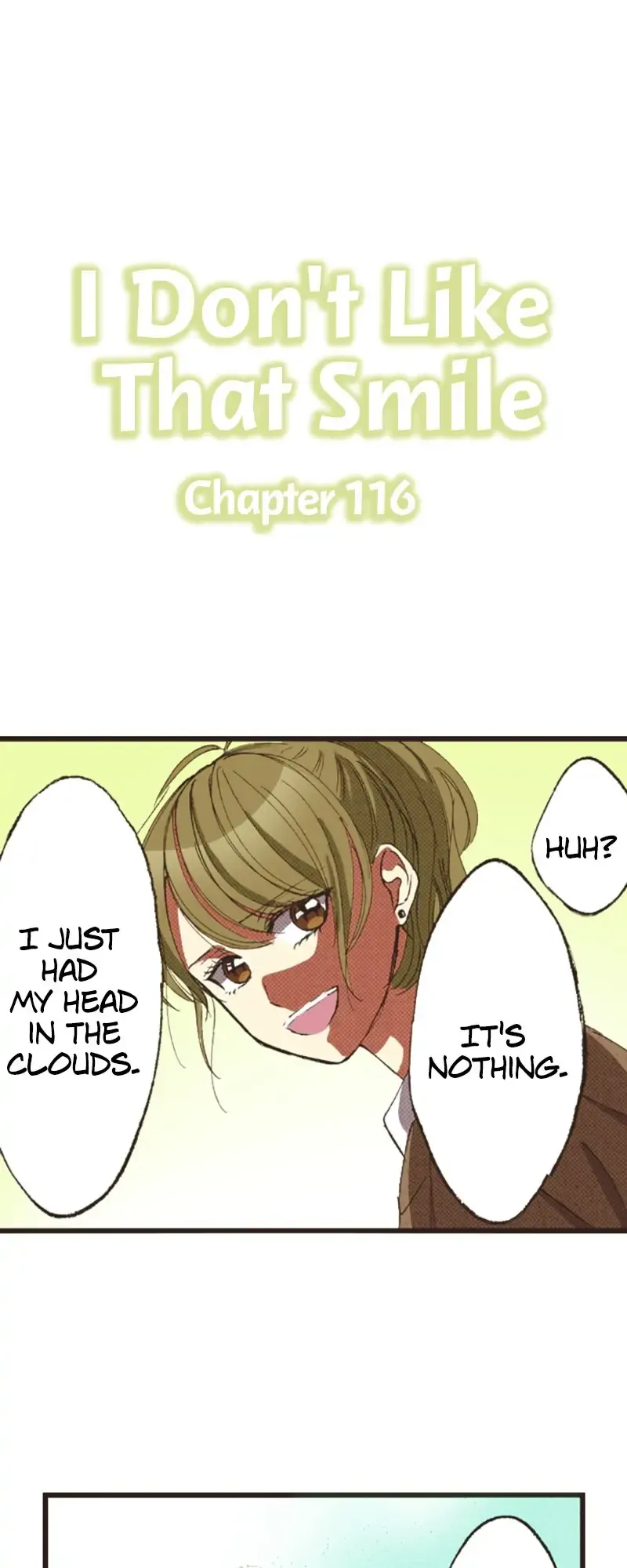 I Don’t Like That Smile Chapter 116 - page 1