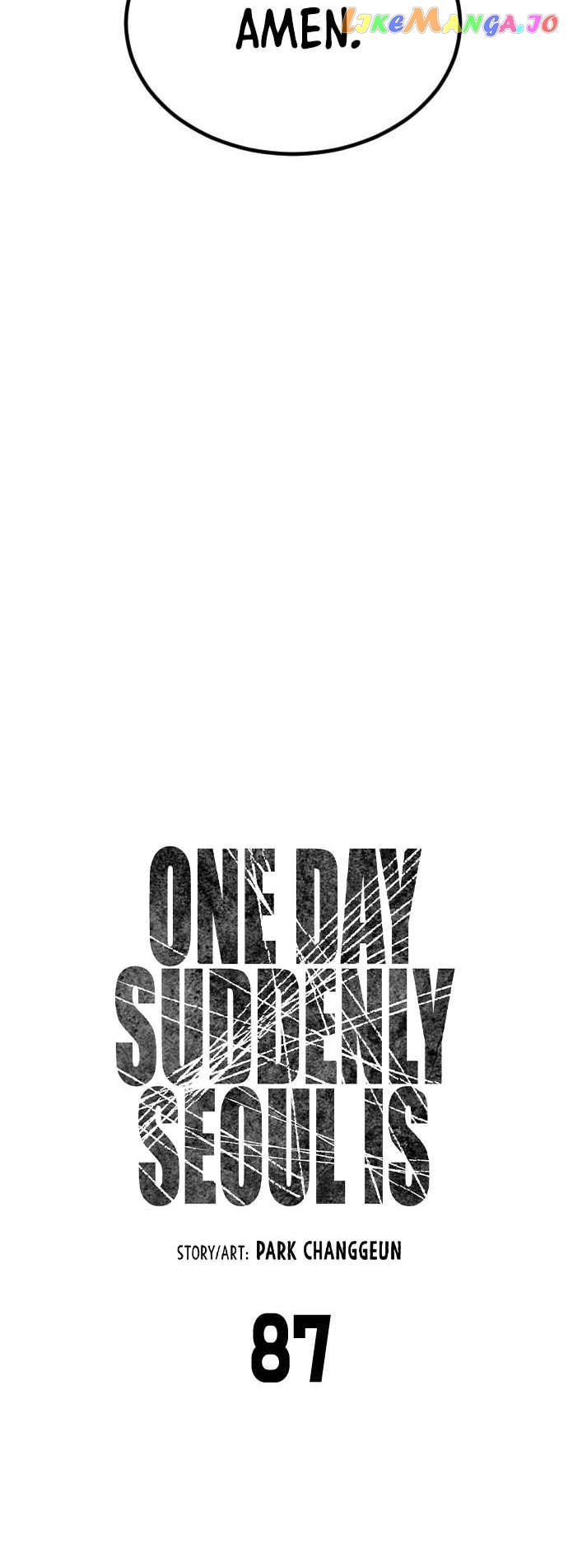 One Day, Suddenly, Seoul Is Chapter 87 - page 7