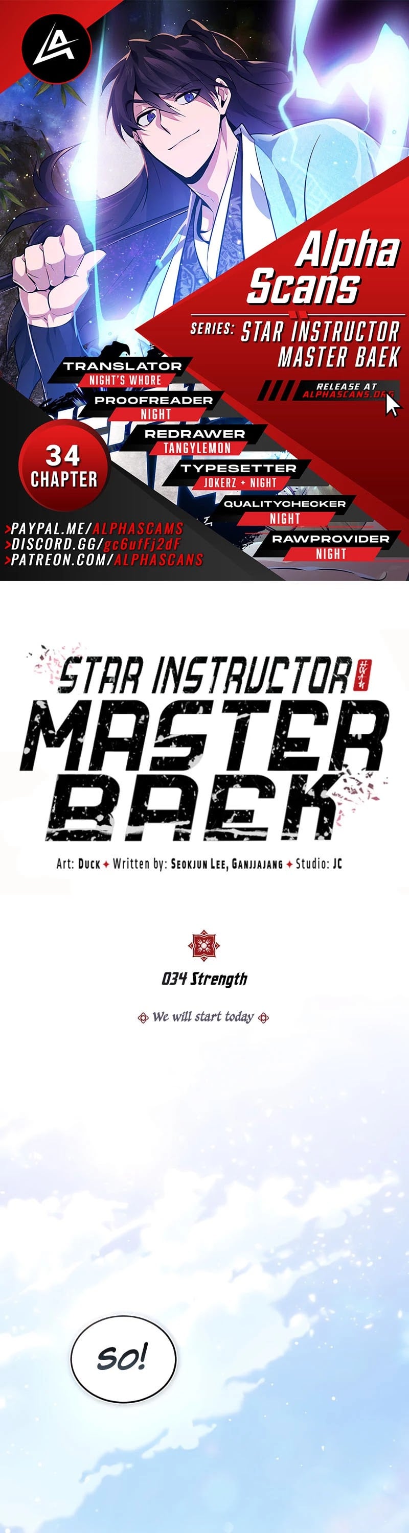 One Hit Teacher, Master Baek chapter 34 - page 1