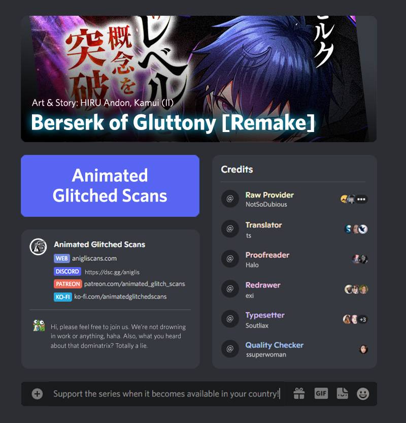 Berserk of Gluttony - Manhwa Chapter 1 - page 1