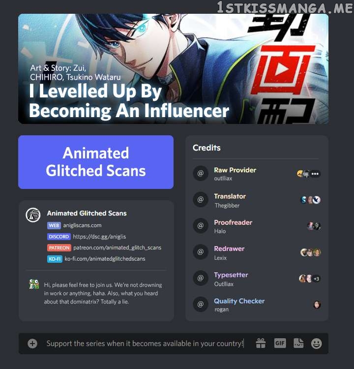 I Levelled Up by Becoming an Influencer Chapter 32 - page 1