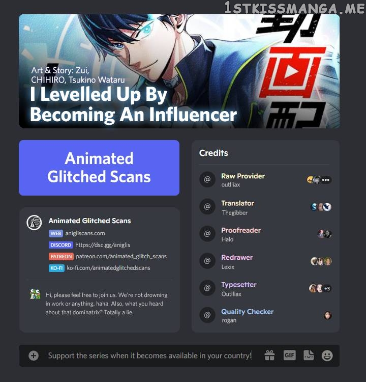 I Levelled Up by Becoming an Influencer Chapter 27 - page 1