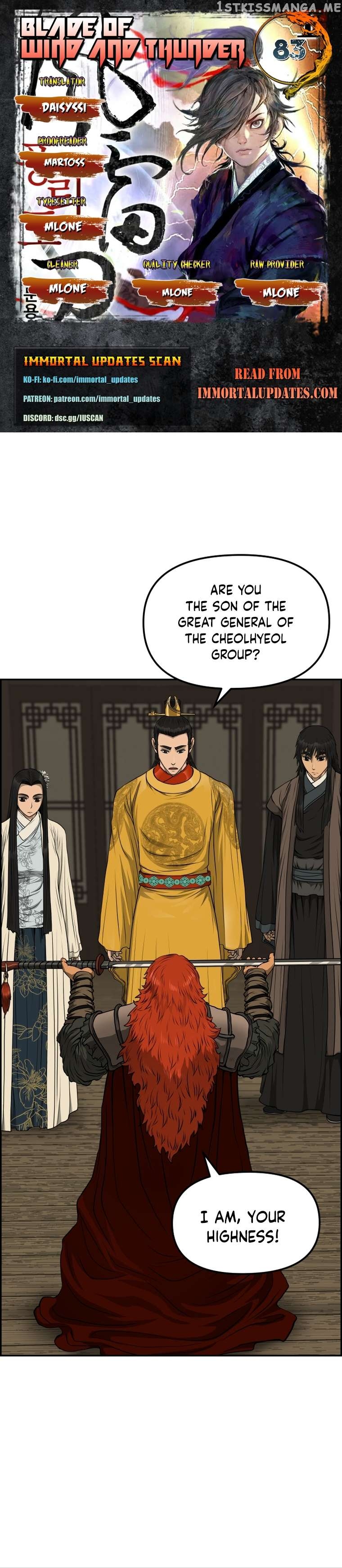 Blade Of Wind And Thunder Chapter 83 - page 1
