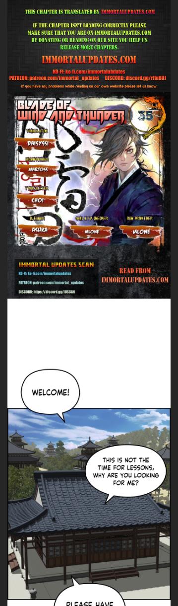 Blade Of Wind And Thunder chapter 35 - page 1