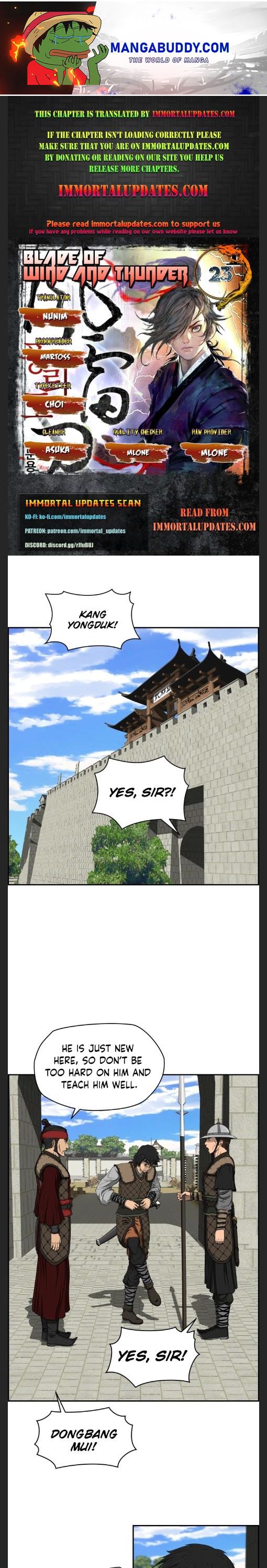 Blade Of Wind And Thunder chapter 23 - page 1