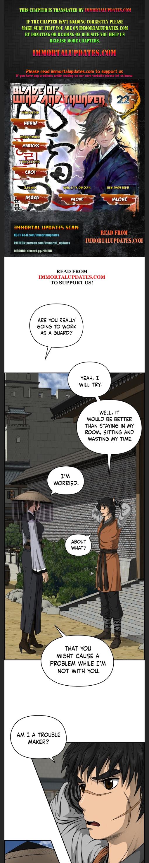 Blade Of Wind And Thunder chapter 22 - page 1