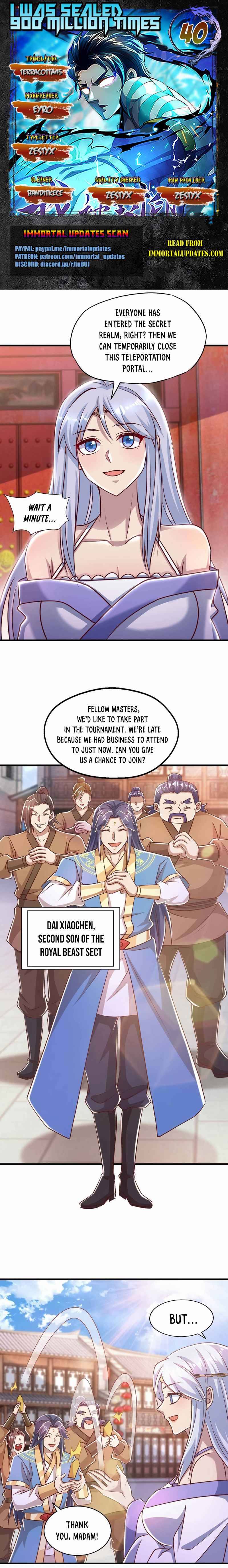 I Was Sealed 900 Million Times Chapter 40 - page 1