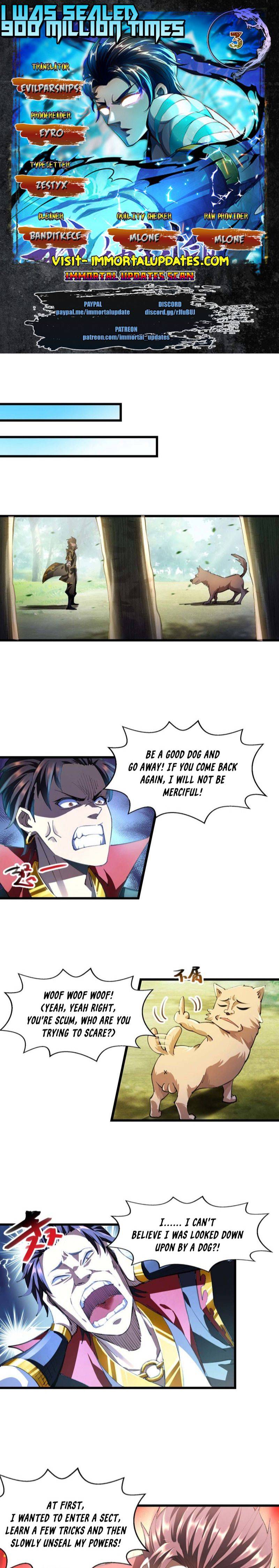 I Was Sealed 900 Million Times Chapter 3 - page 1