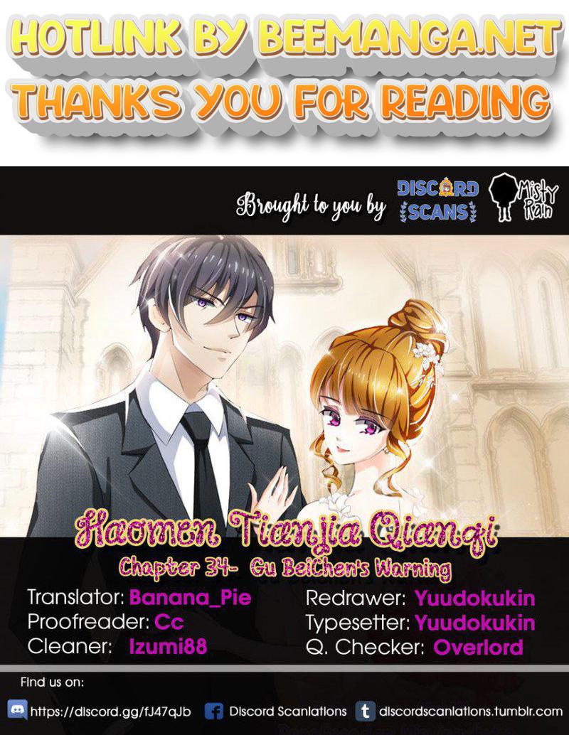 Ex-wife of A Billionaire ( Haomen Tianjia Qianqi ) Chapter 34 - page 1