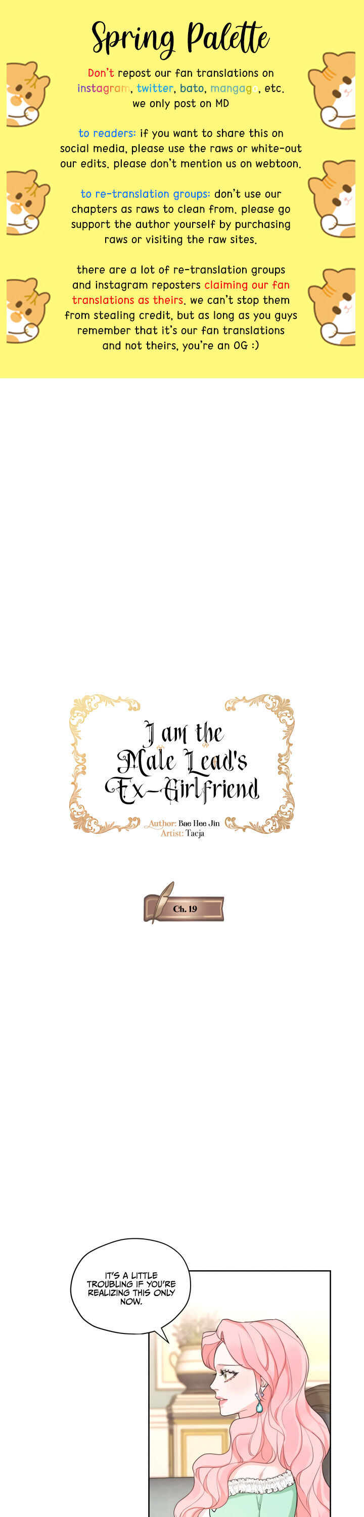 I am the Male Lead’s Ex-Girlfriend chapter 19 - page 2