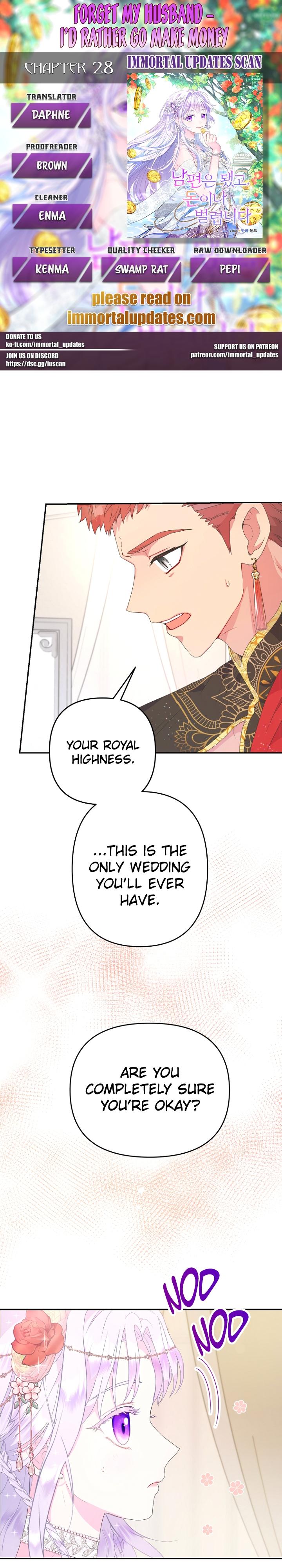 Forget My Husband, I’ll Go Make Money Chapter 28 - page 1