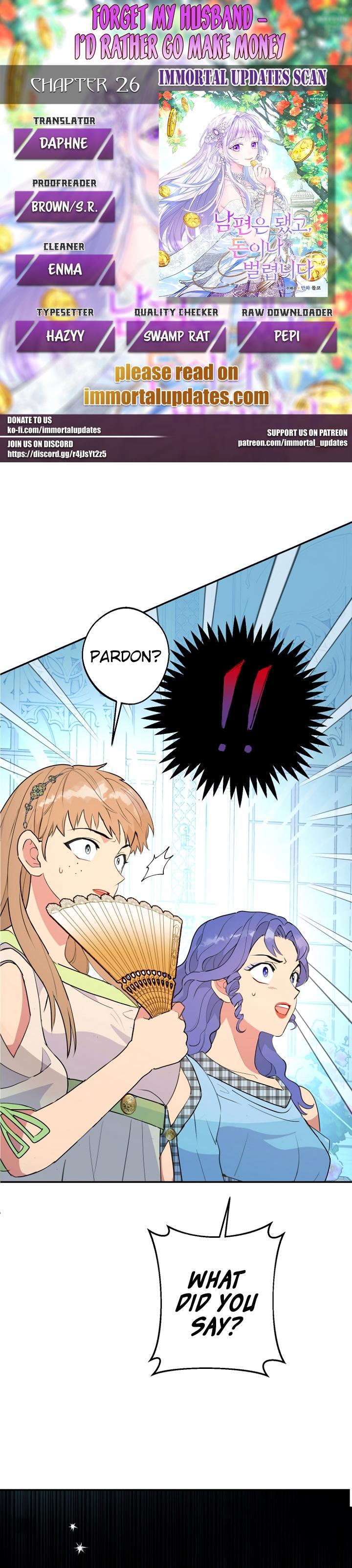 Forget My Husband, I’ll Go Make Money Chapter 26 - page 1