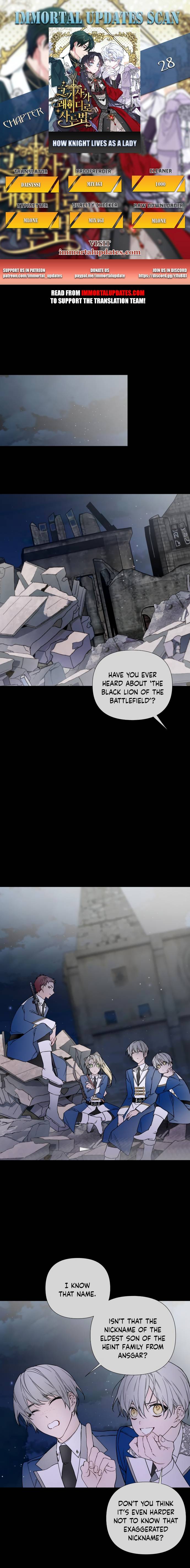 The Way That Knight Lives As a Lady chapter 28 - page 1