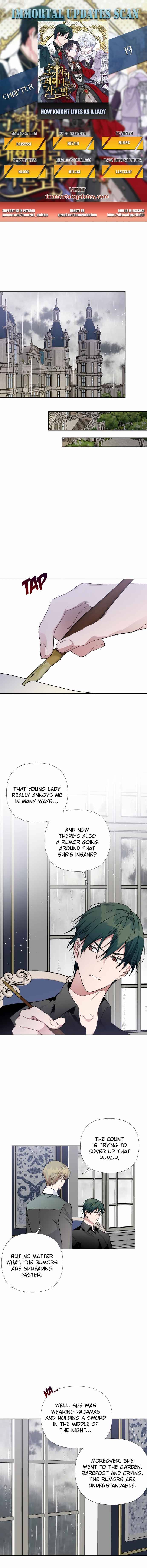 The Way That Knight Lives As a Lady chapter 19 - page 1