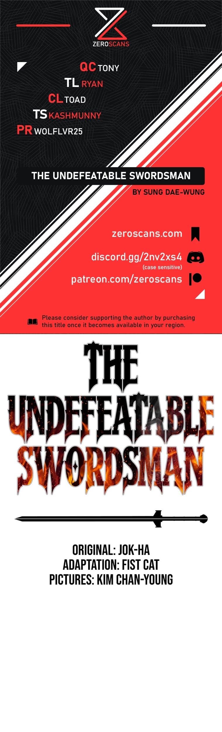 The Undefeatable Swordsman chapter 104 - page 1