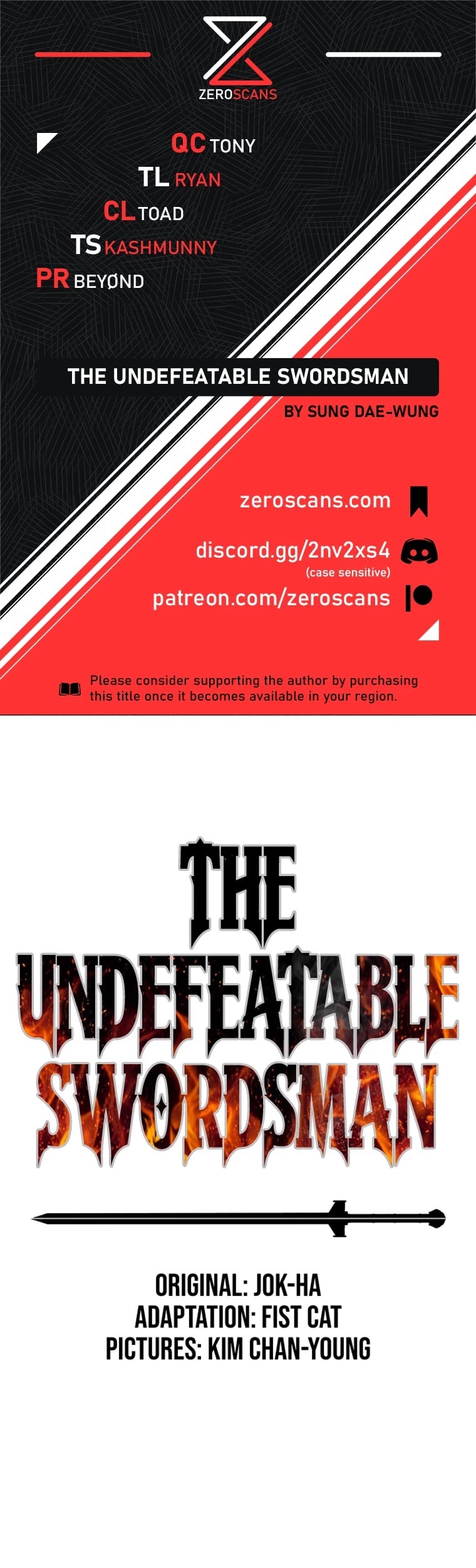 The Undefeatable Swordsman chapter 94 - page 1