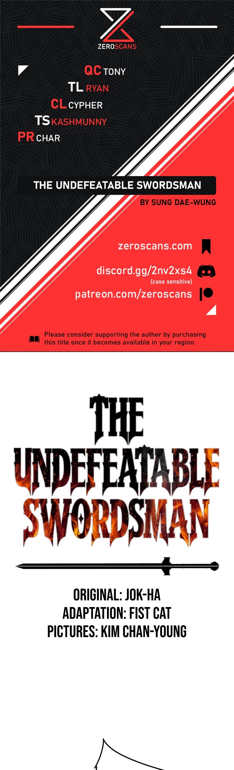 The Undefeatable Swordsman chapter 83 - page 1