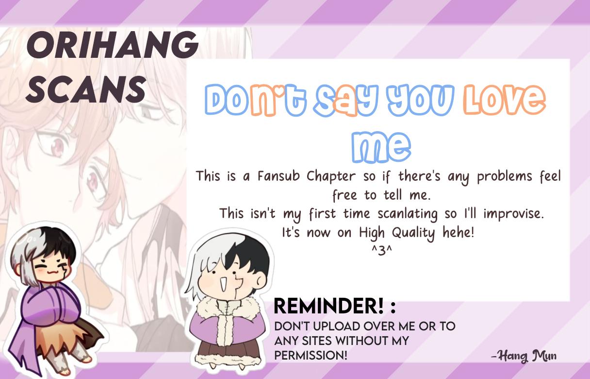 Don’t Say You Love Me Chapter 22 - page 1