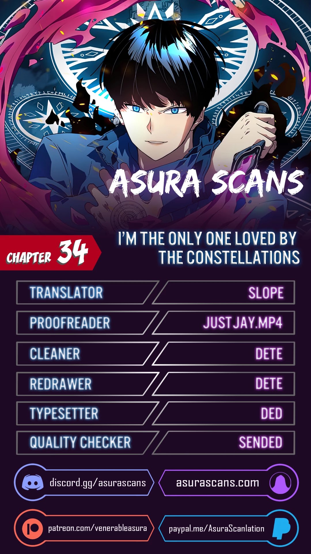 I’m the Only One Loved by the Constellations! chapter 34 - page 1