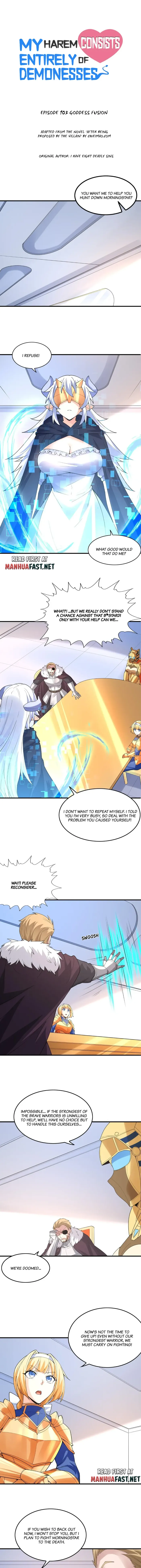 My Harem Is Entirely Female Demon Villains Chapter 103 - page 1