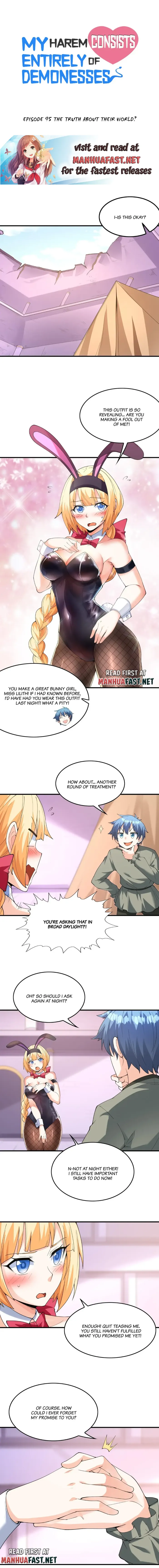 My Harem Is Entirely Female Demon Villains Chapter 95 - page 1
