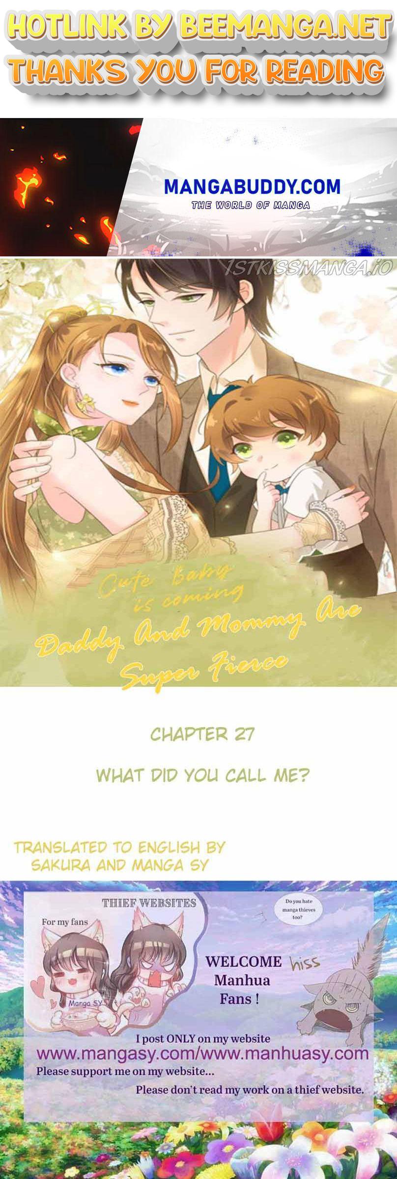 Cute Baby Is Coming : Daddy And Mommy Are Super Fierce Chapter 27 - page 1