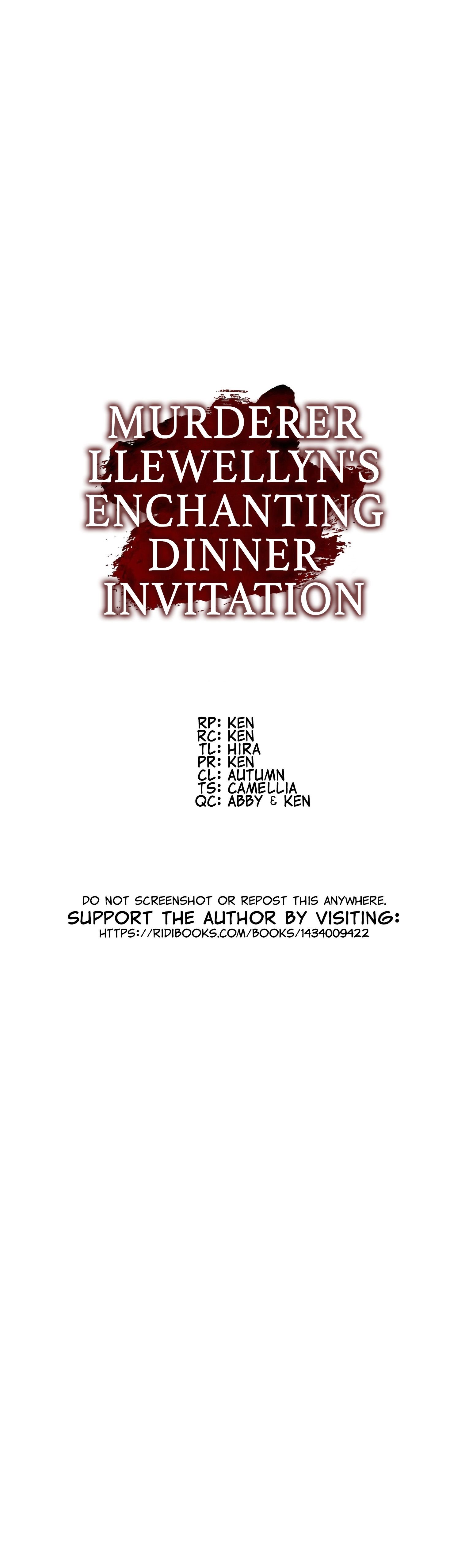 Murderer Llewellyn’s Enchanting Dinner Invitation chapter 2 - page 5