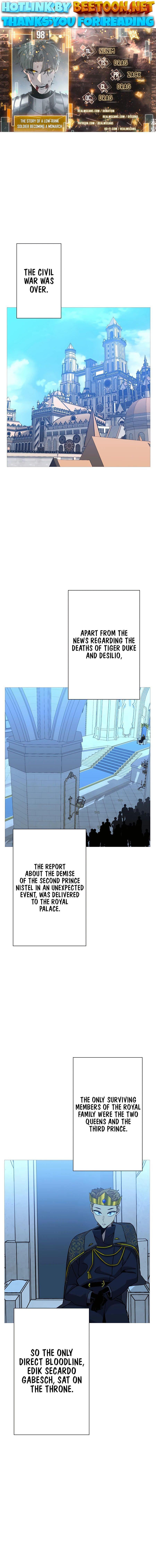 The Story of a Low-Rank Soldier Becoming a Monarch Chapter 98 - page 1