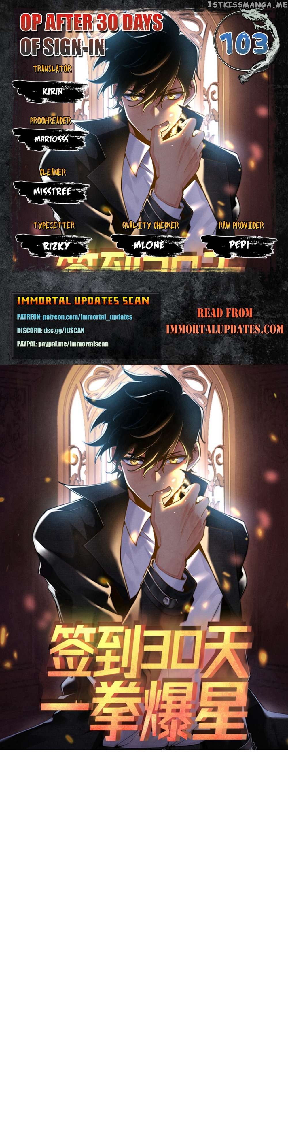 After Signing In For 30 Days, I Can Annihilate Stars Chapter 103 - page 1