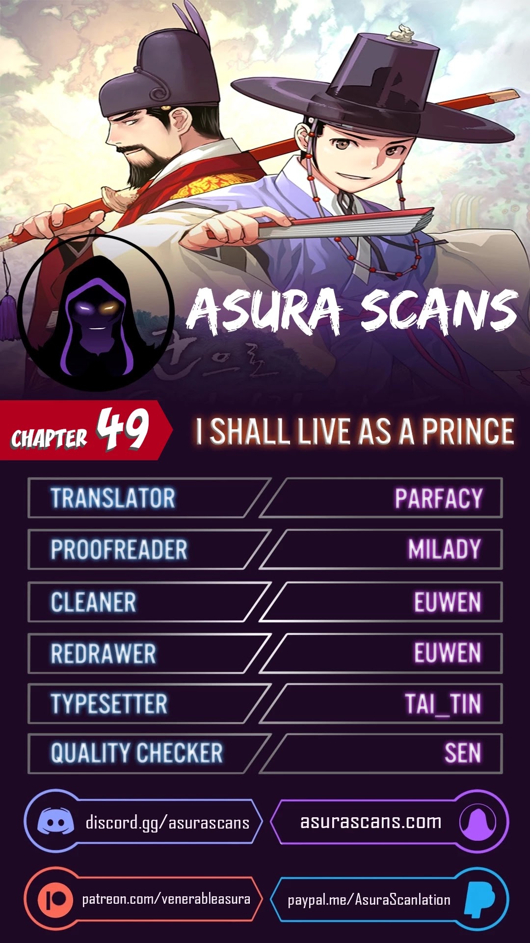 I Shall Live As a Prince chapter 49 - page 1