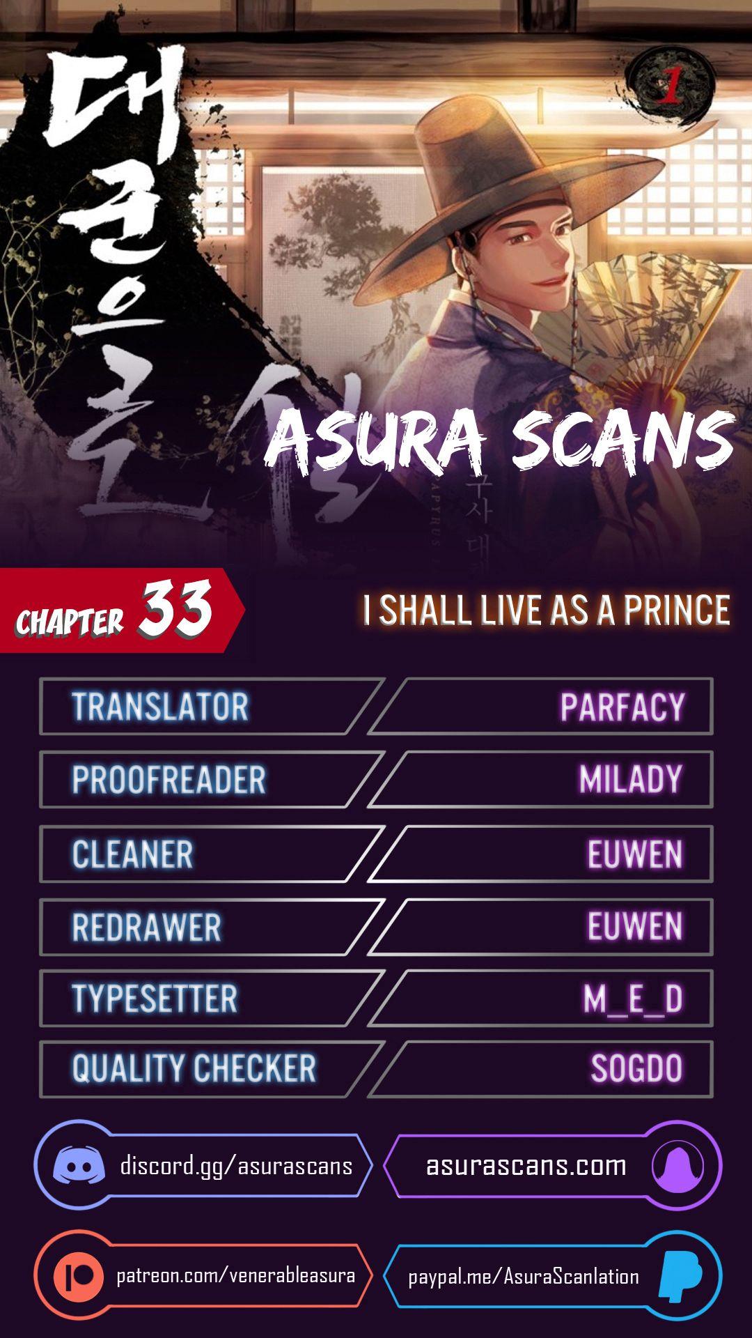 I Shall Live As a Prince chapter 33 - page 1