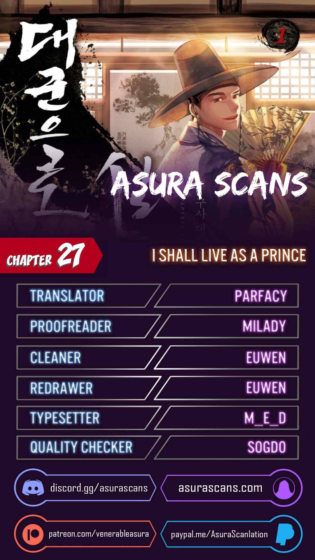I Shall Live As a Prince chapter 27 - page 1