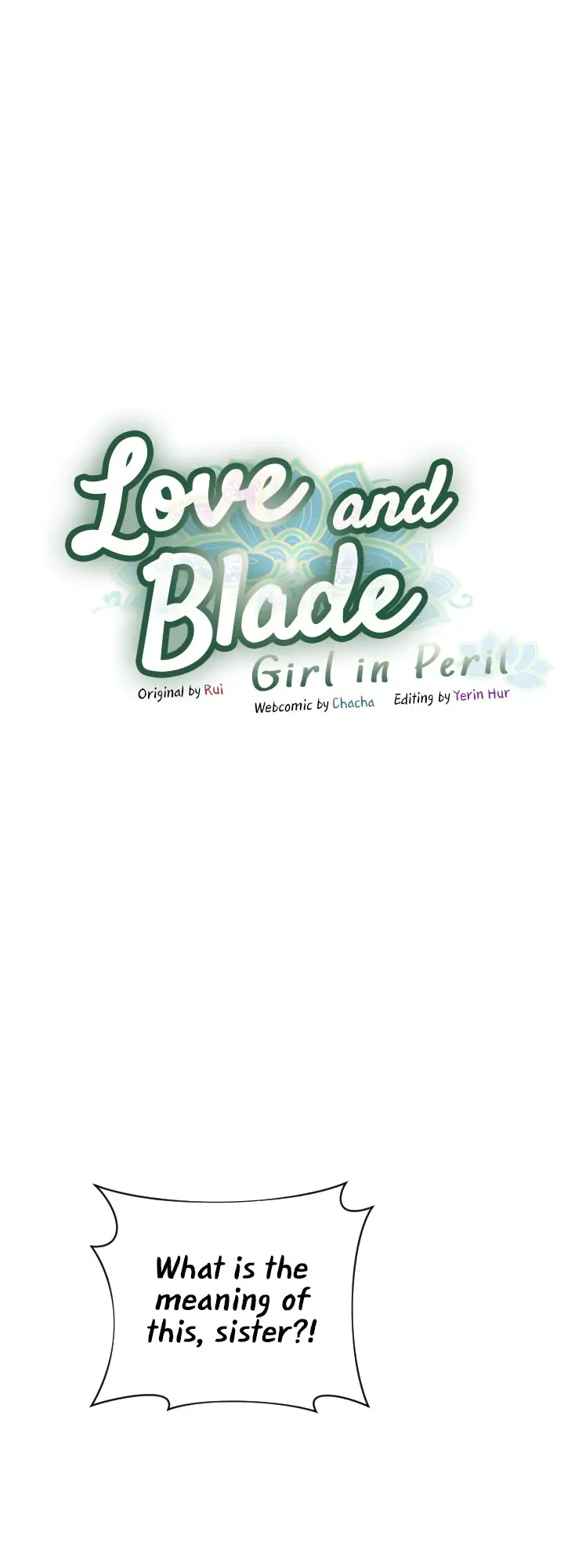 Love and Blade: Girl in Peril Chapter 21 - page 1