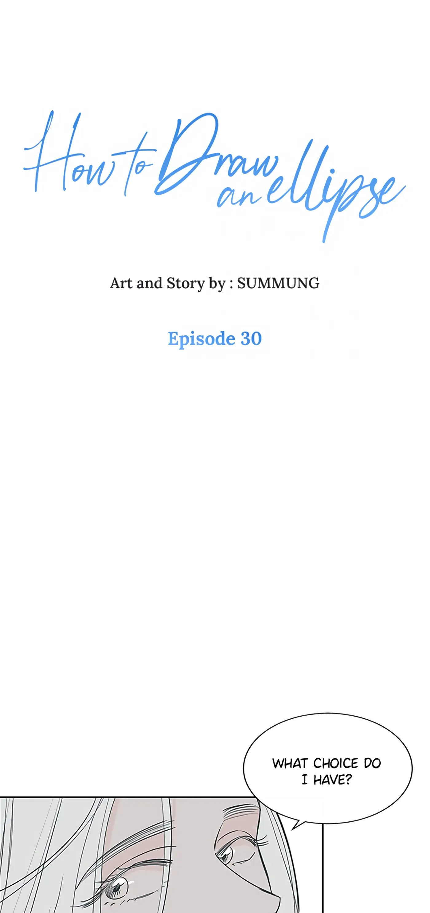 How to Draw an Ellipse Chapter 30 - page 1