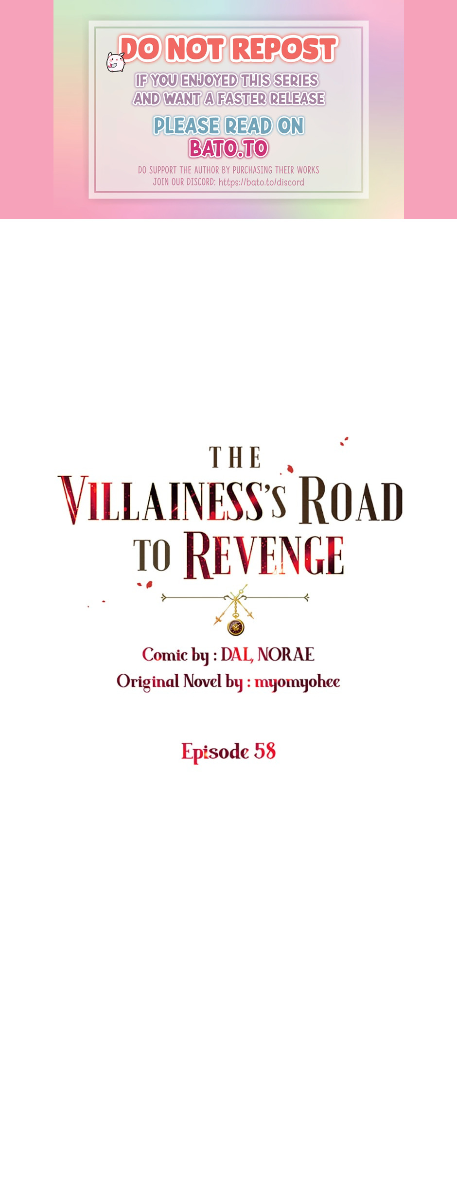 The Villainess's Road to Revenge Chapter 58 - page 1