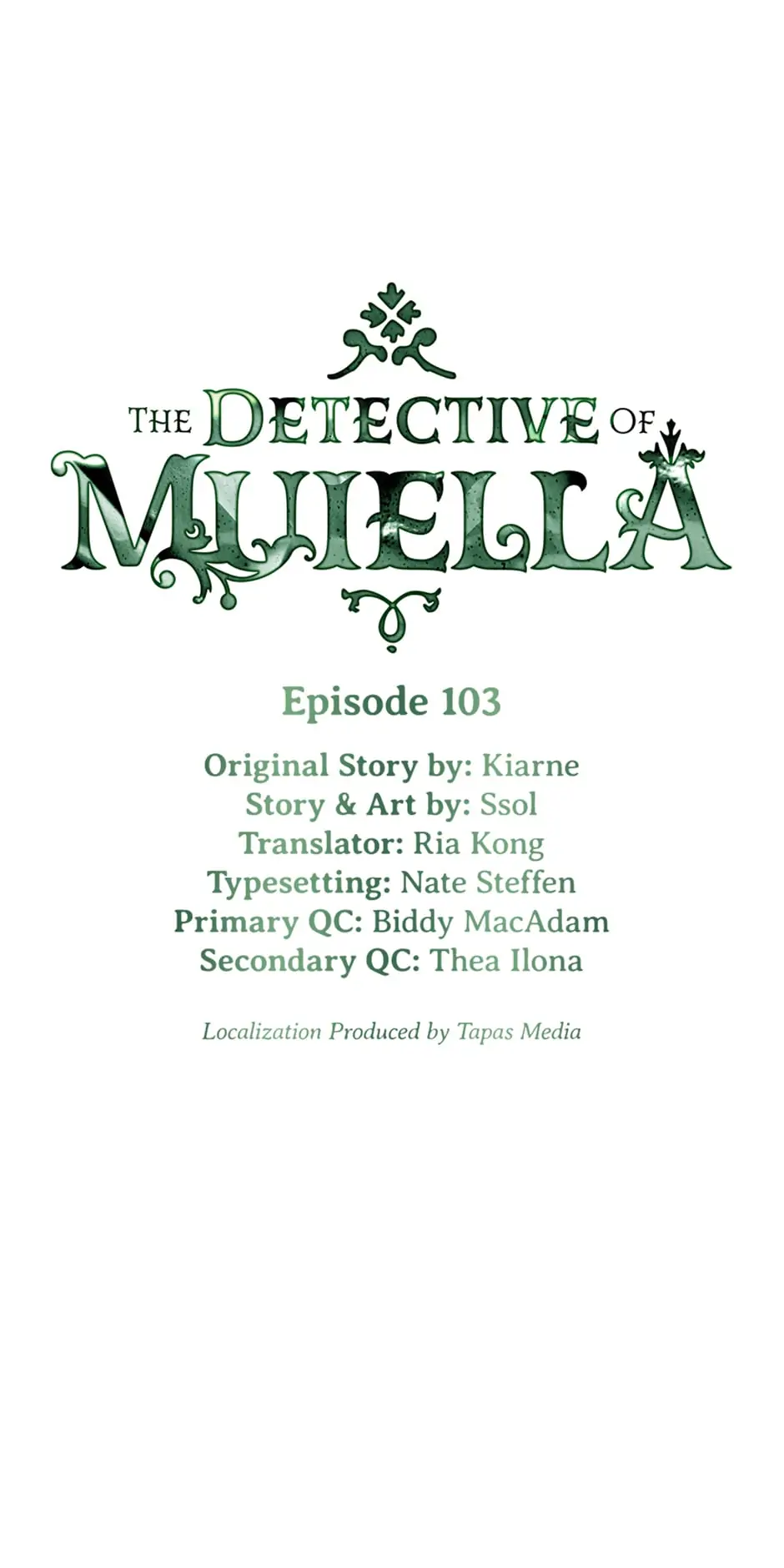 The Detective of Muiella Chapter 103 - page 1