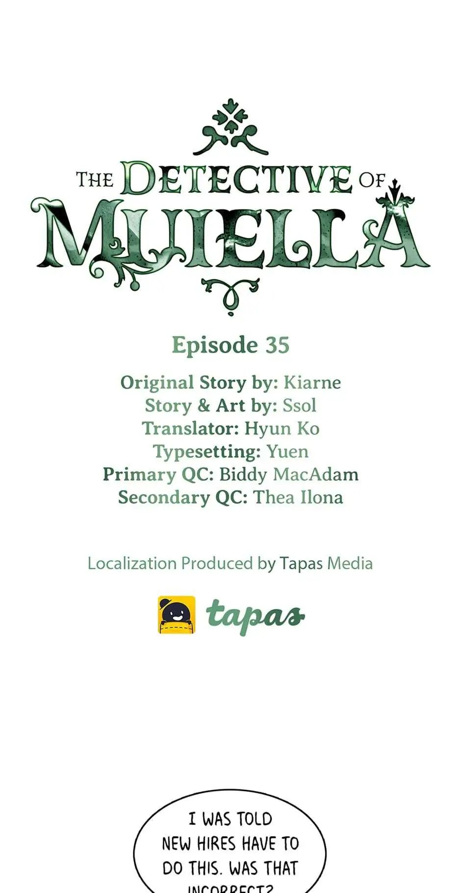 The Detective of Muiella Chapter 35 - page 1