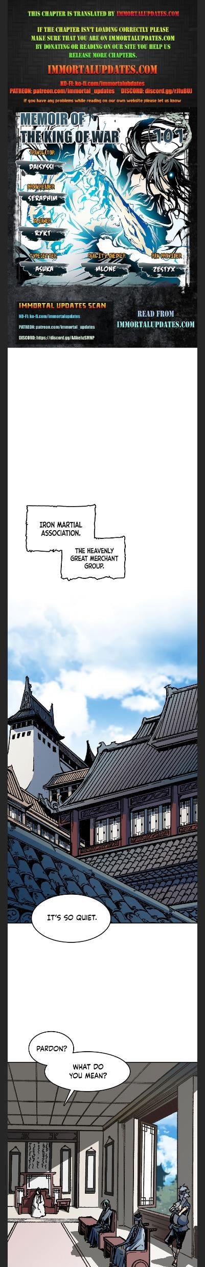 Memoir Of The King Of War chapter 101 - page 1