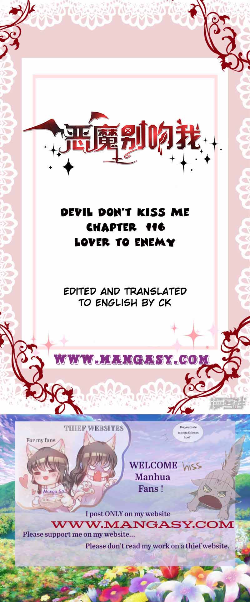 Demon Don’t Kiss Me Chapter 116 - page 1