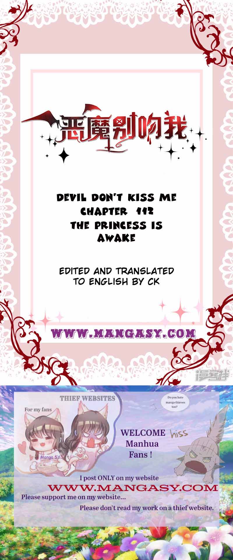 Demon Don’t Kiss Me Chapter 112 - page 1