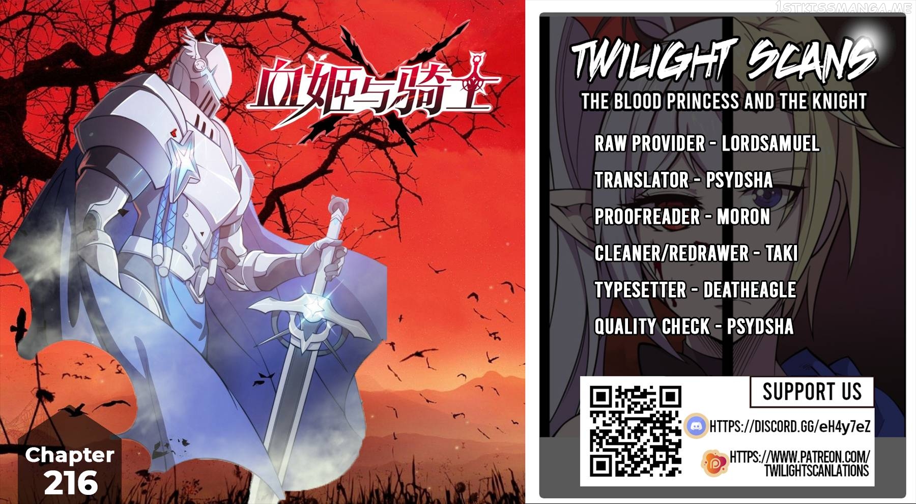 The Blood Princess And The Knight Chapter 215 - page 1