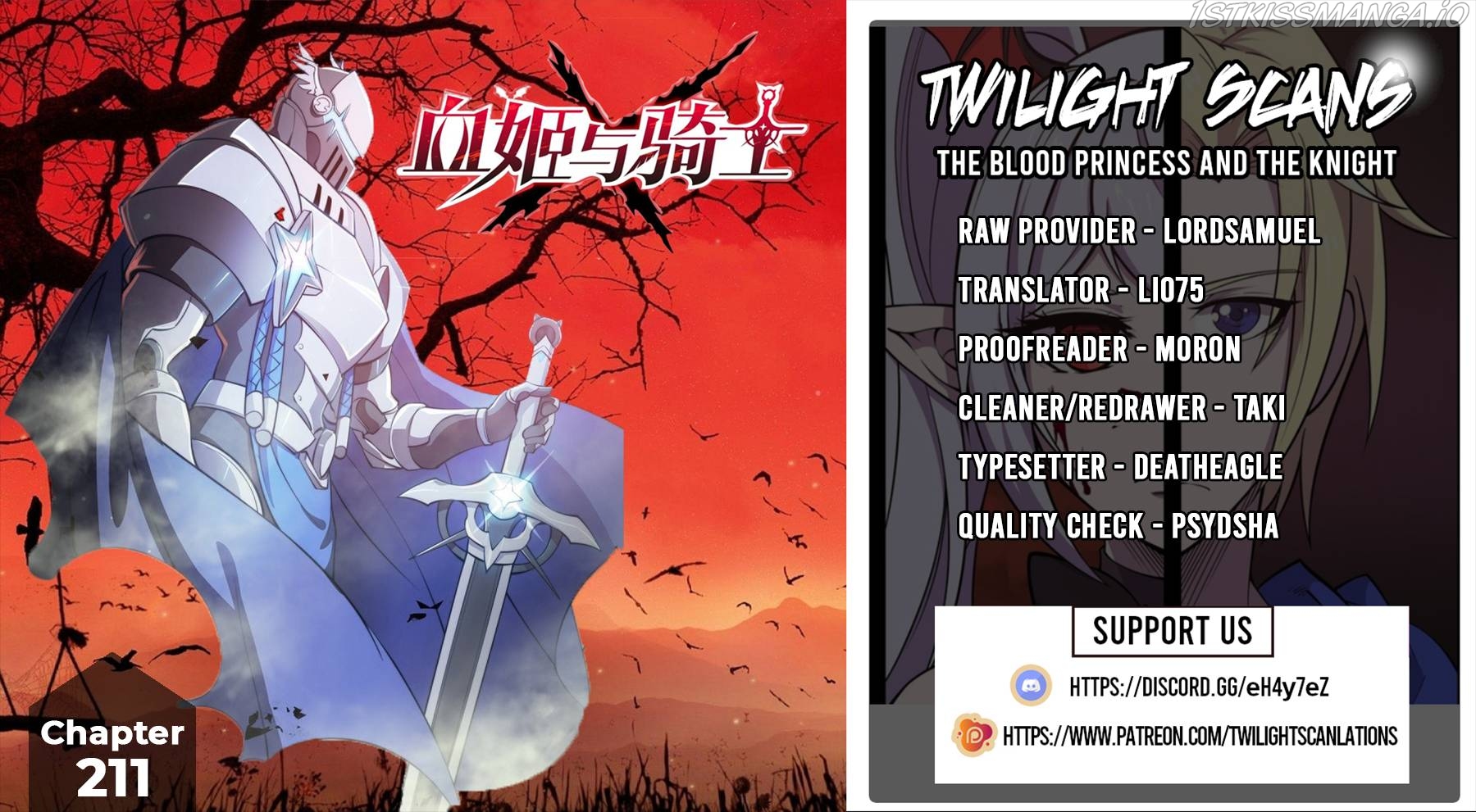 The Blood Princess And The Knight Chapter 211 - page 1